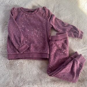 3T girls Oshkosh sweat suit burgundy